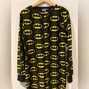 DC Comics Batman Fleece 1 Piece Pajamas Sleeper